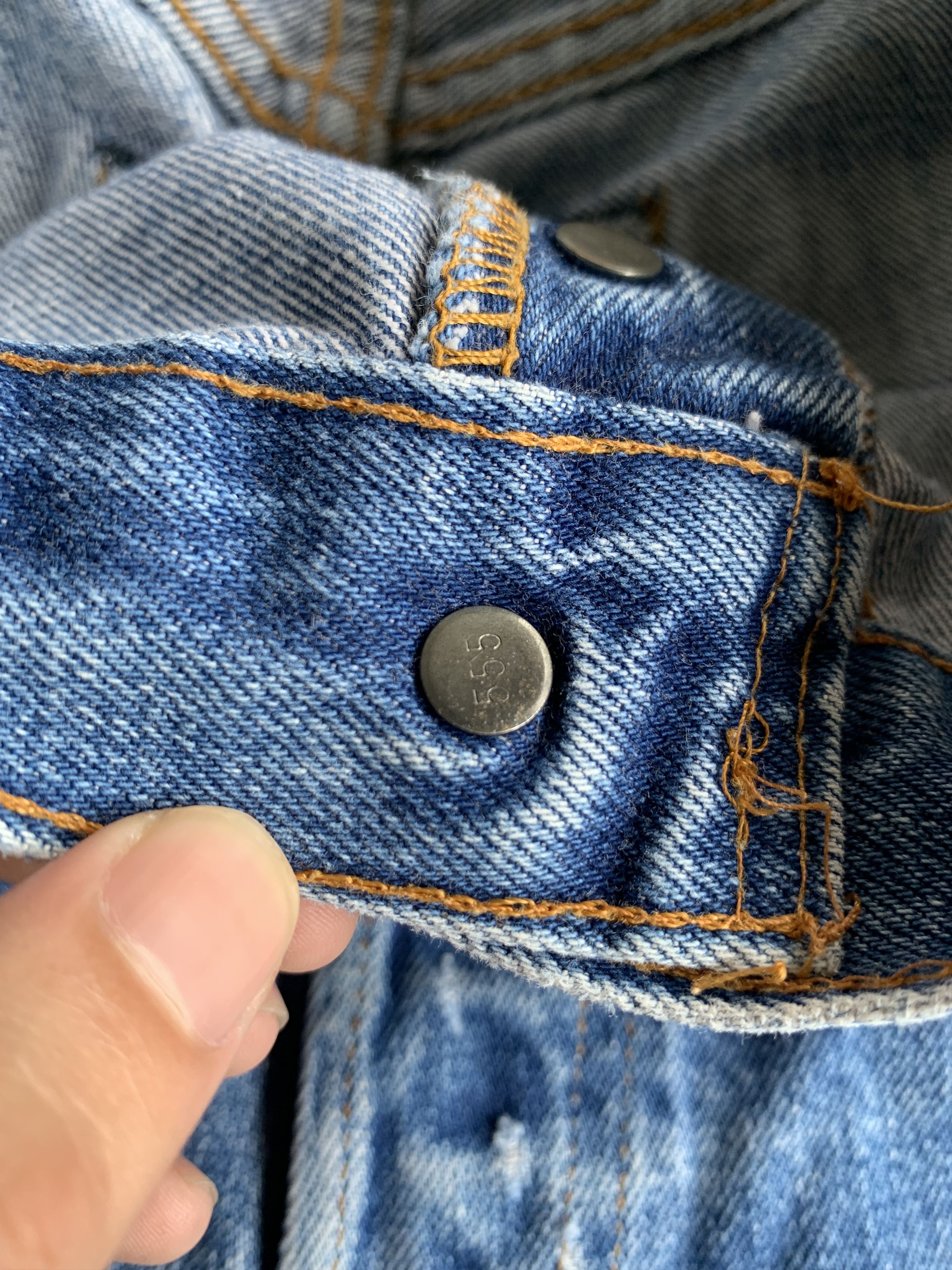 Levi's VINTAGE LEVIS 501 BIG E 1994 SELVEDGE DISTRESSED DENIM Size US 29 - 23 Thumbnail