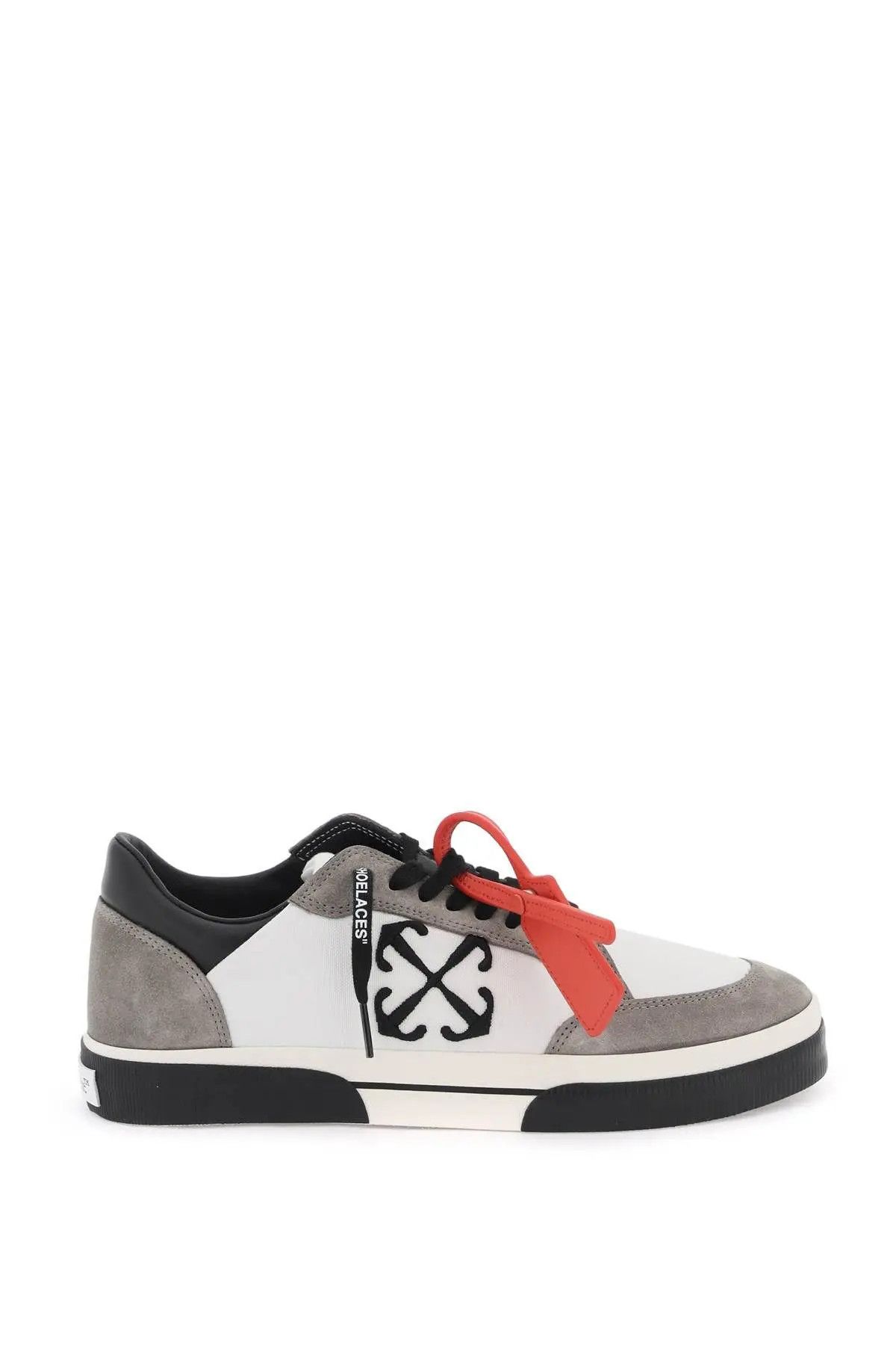 image of Off White O1S22I1N0324 New Vulcanized Sneakers In White/black/grey, Men's (Size 7)