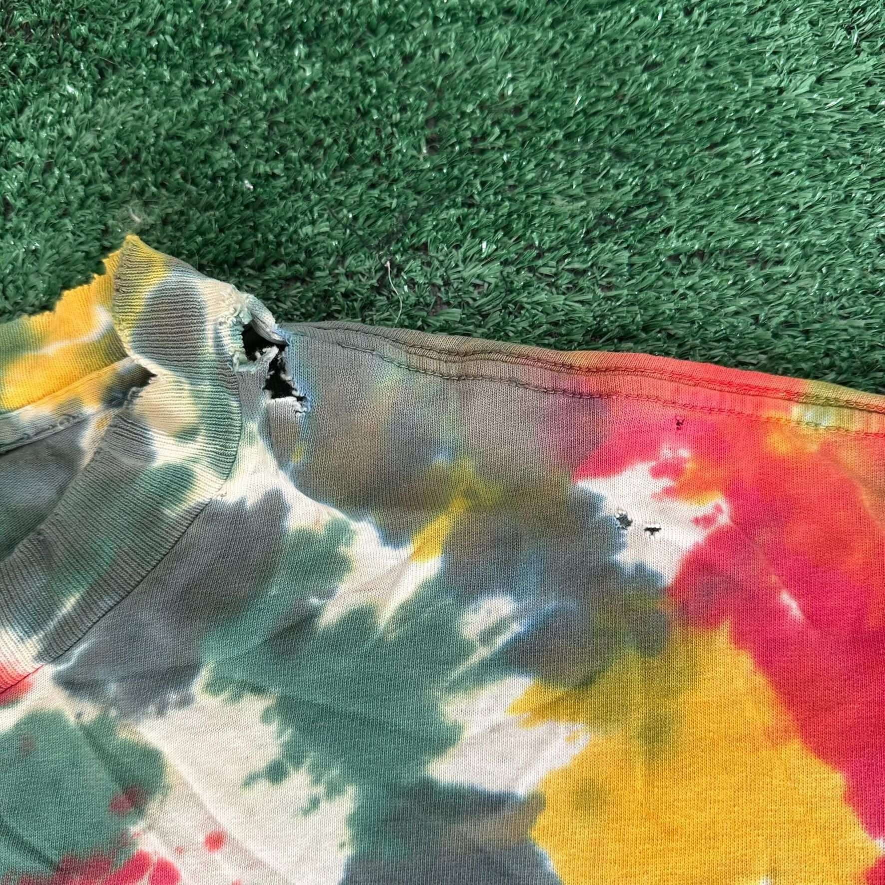 Vintage Vintage 90s Eye-Dye Rasta Frog T-Shirt Tie Dye Festival Skat Size US XL / EU 56 / 4 - 6 Thumbnail