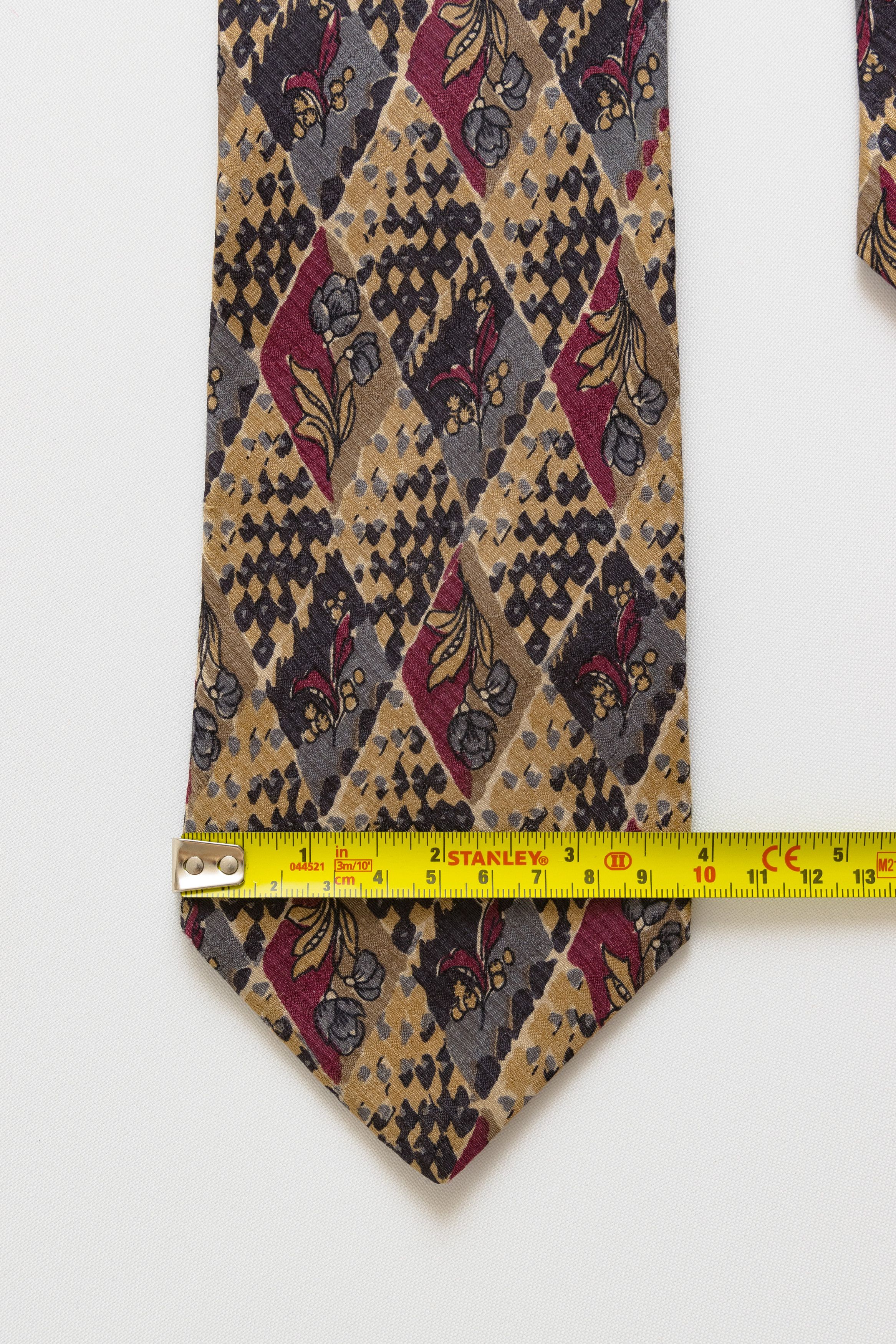 Boglioli Bolgheri made in Italy Tie abstract pattern silk necktie 020 Size ONE SIZE - 4 Thumbnail