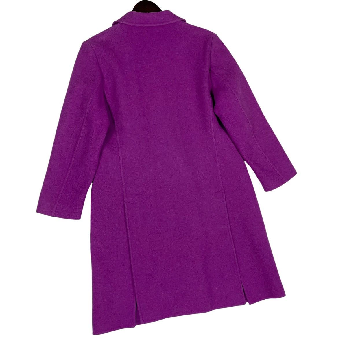 Salvatore Ferragamo Vintage Salvatore Ferragamo Purple Wool Coat Size XS / US 0-2 / IT 36-38 - 11 Thumbnail