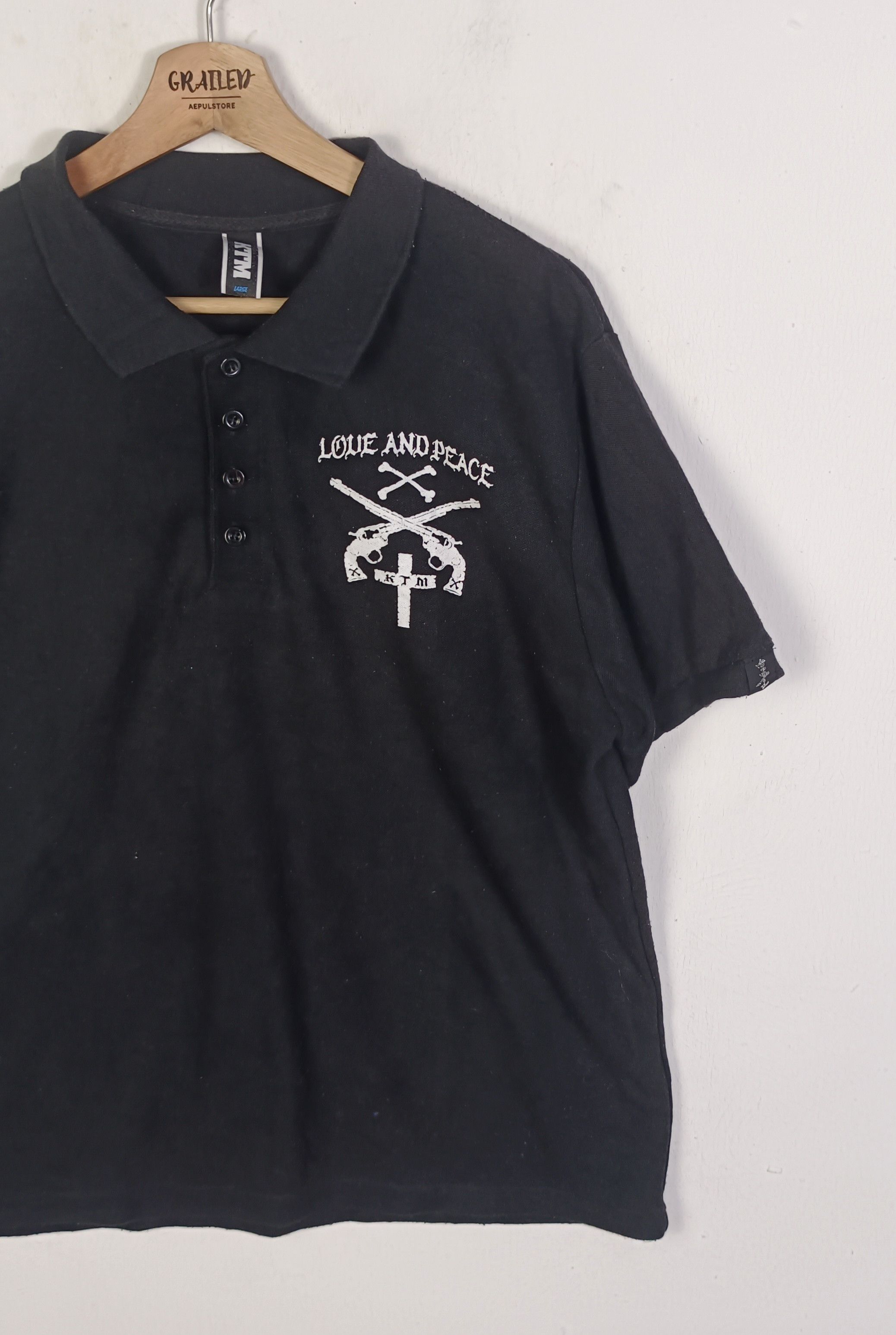 Japanese Brand × Vintage Vintage KTM " Love And Piece" Size US L / EU 52-54 / 3 - 3 Thumbnail