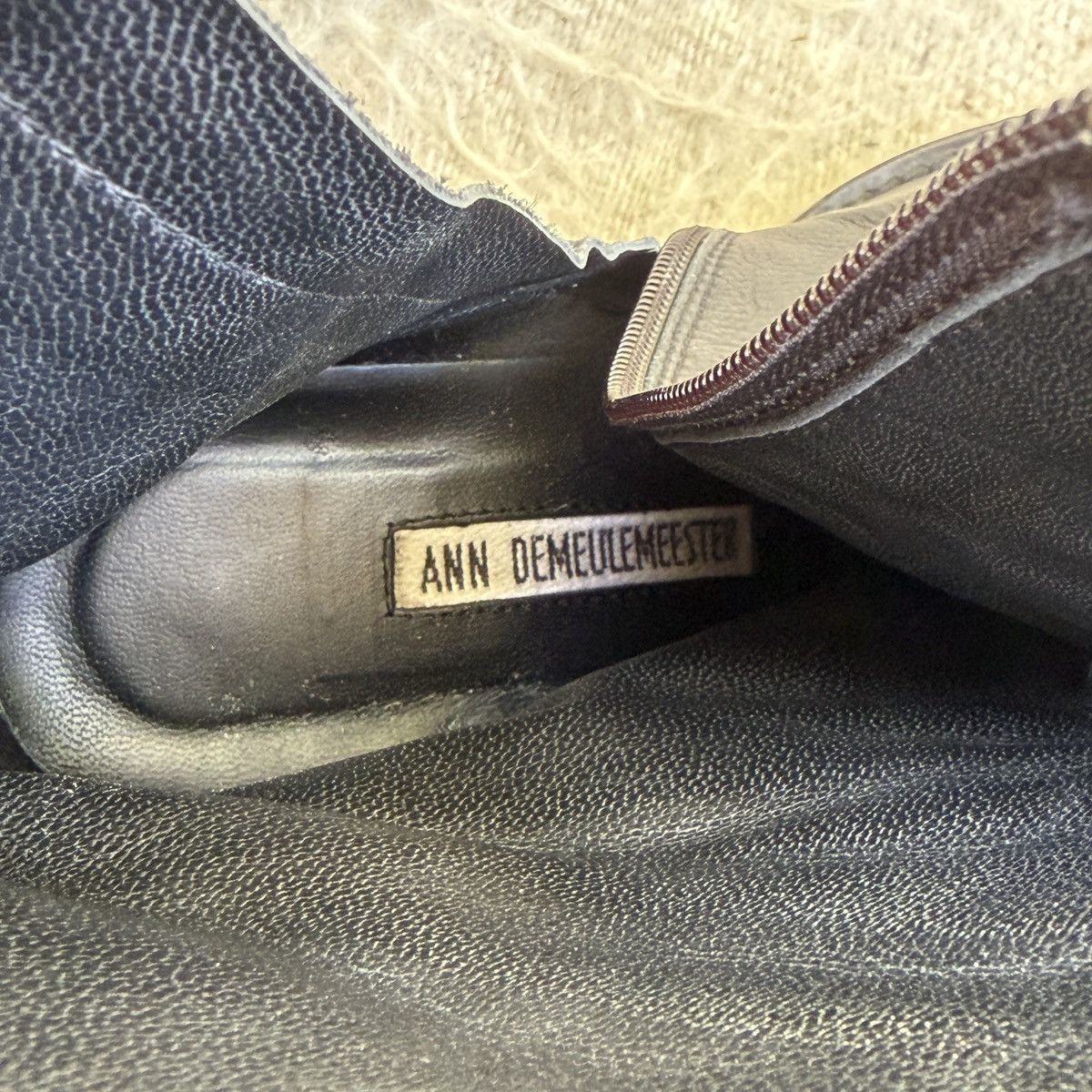Ann Demeulemeester Ann Demeulemesster Black Leather Ankle Boots- Size 37 Size US 7 / IT 37 - 9 Thumbnail