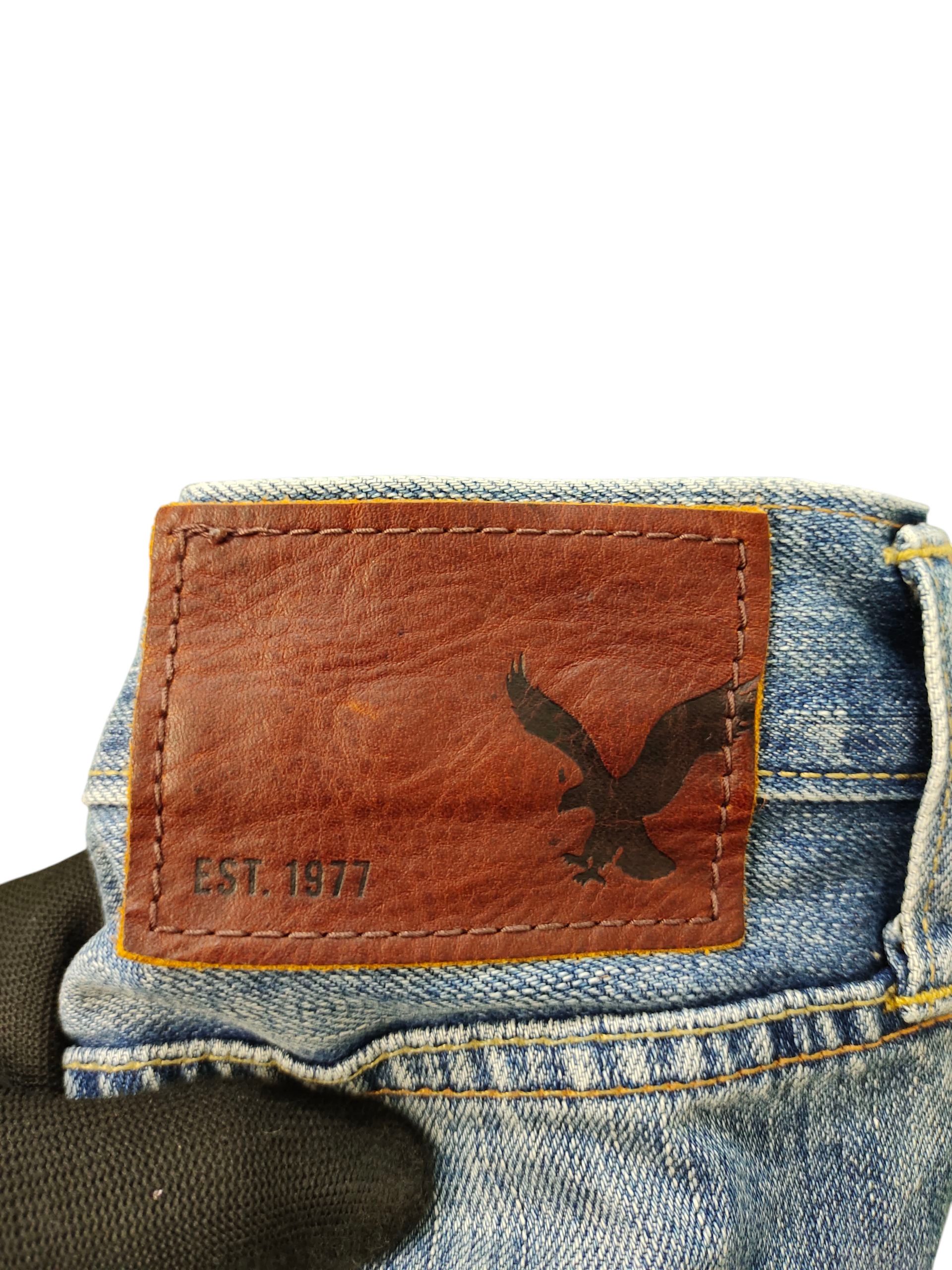 American Eagle Outfitters Vintage American Eagle Clawmark Distress Faded Denim Jeans Size US 30 / EU 46 - 11 Thumbnail