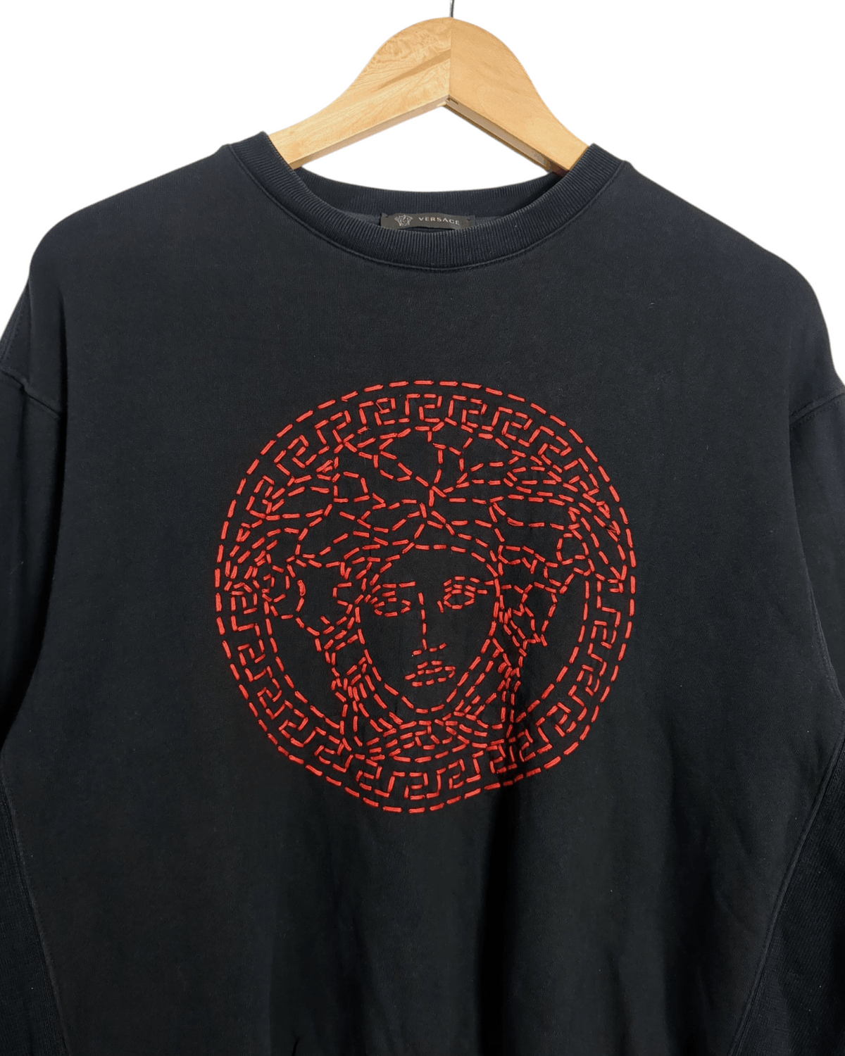 Versace Versace Medusa Crystal Embellished Crew Neck Sweatshirt Size US L / EU 52-54 / 3 - 4 Thumbnail