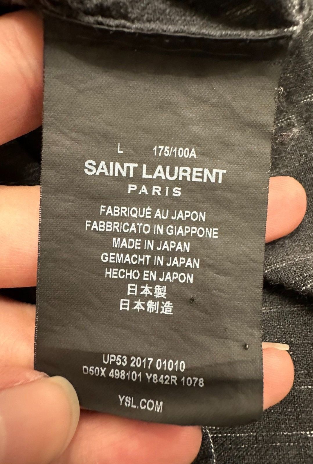 Saint Laurent Paris Saint Laurent SS17 Western Indian Style Striped Shirt Size US L / EU 52-54 / 3 - 5 Thumbnail
