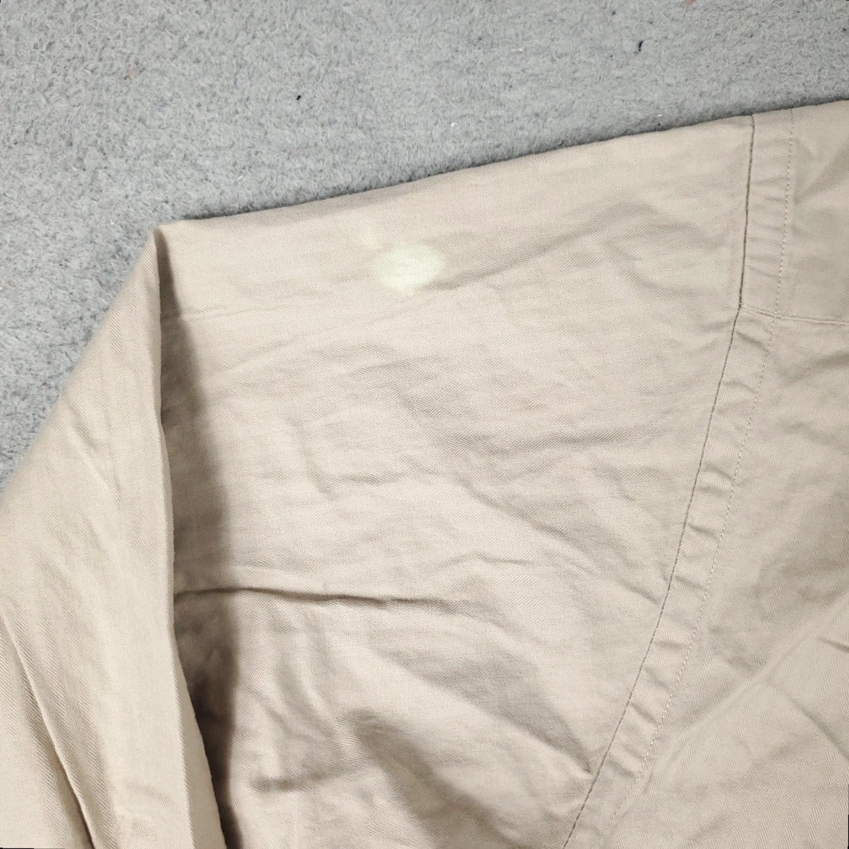 Tommy Hilfiger Tommy Hilfiger Button-Up Shirt Mens Large Beige Long Sleeve Casual Preppy Size US L / EU 52-54 / 3 - 6 Thumbnail