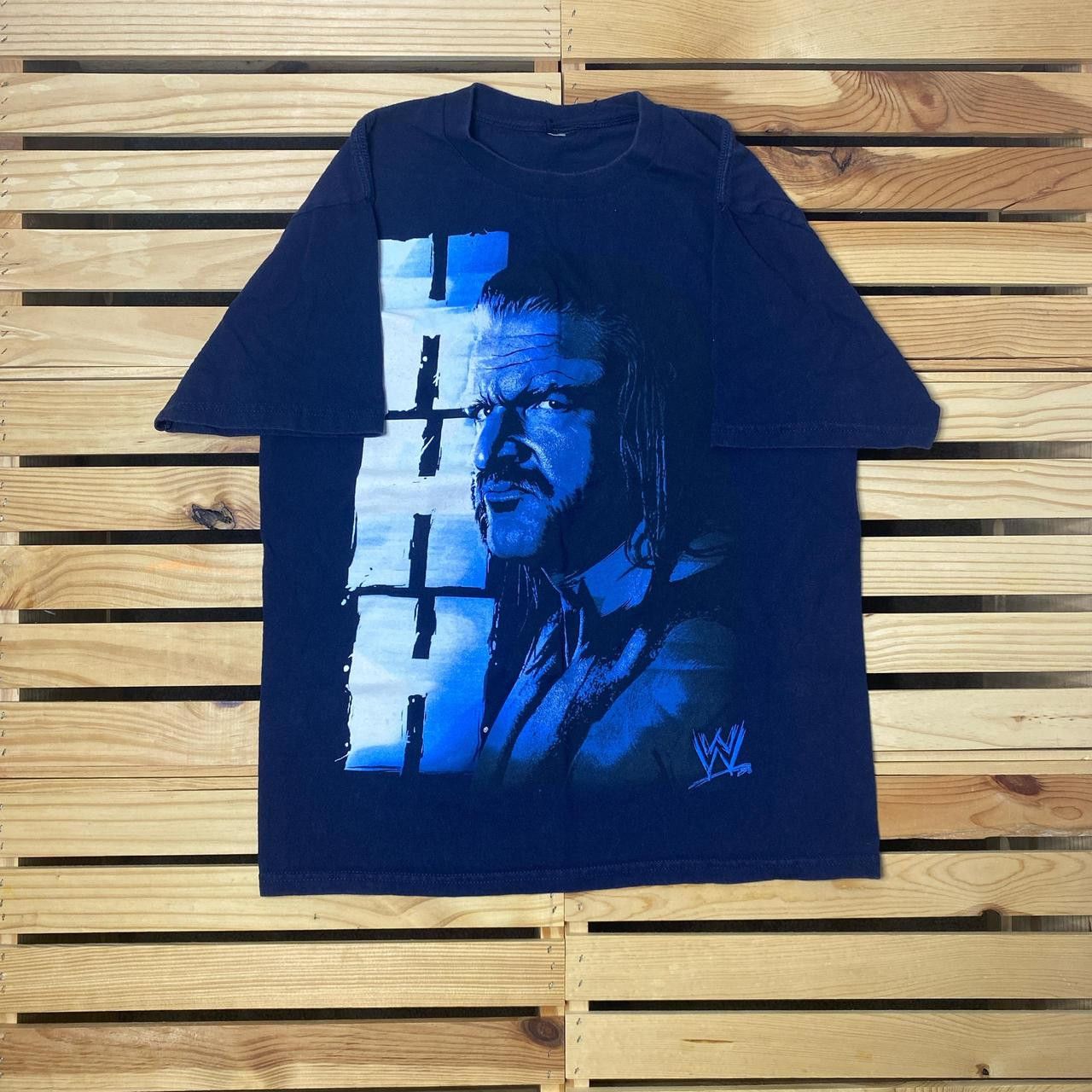 WWE Vintage WWE x Triple H Navy Blue Wrestling Tee Size Medium Size US M / EU 48-50 / 2 - 1 Thumbnail