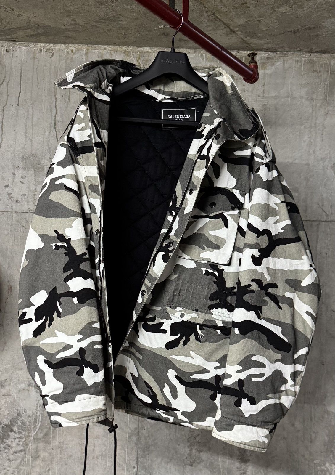 Balenciaga Balenciaga Snow Camo Parka Jacket | Grailed