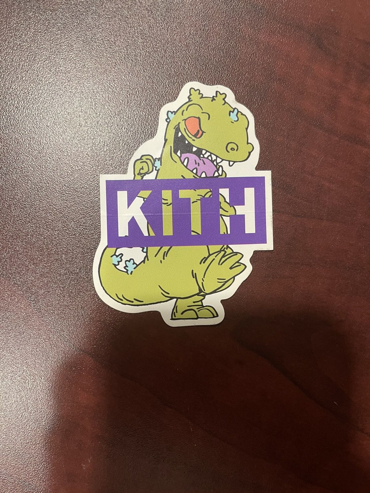 image of Kith Reptar Sticker in Green, Men's