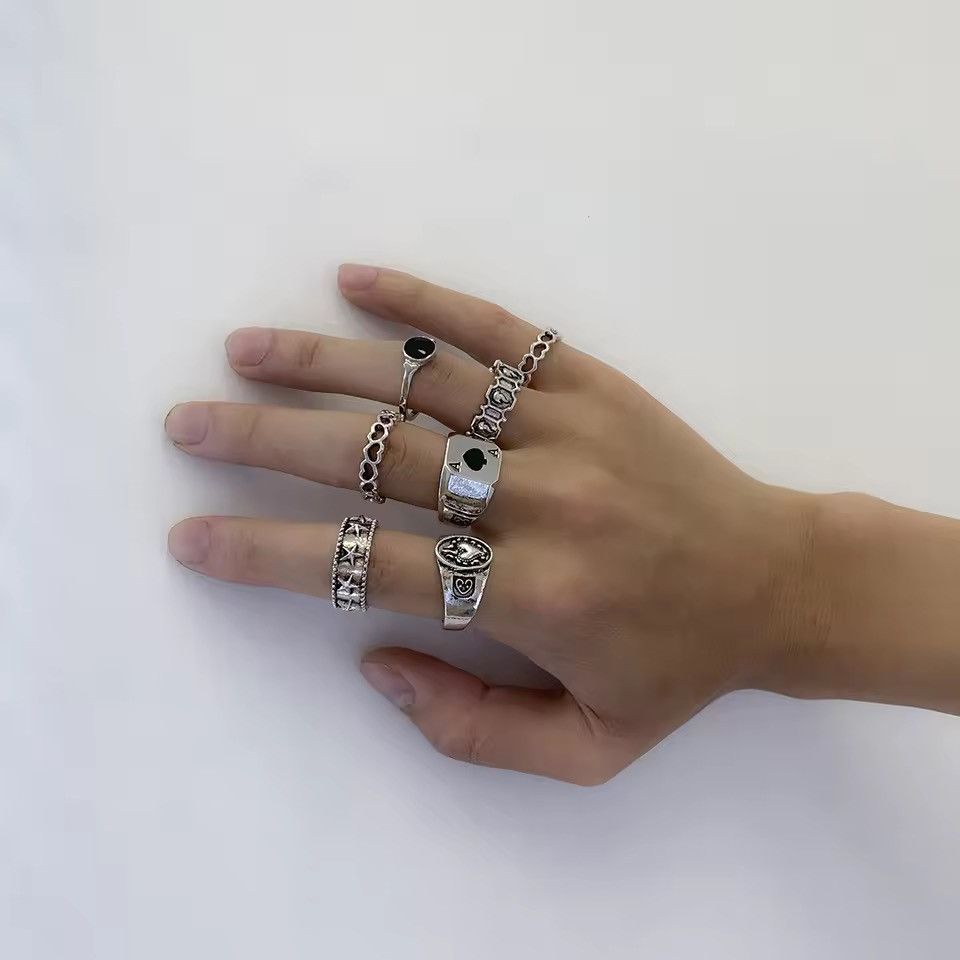 Jewelry Silver Ring Set Size ONE SIZE - 3 Thumbnail