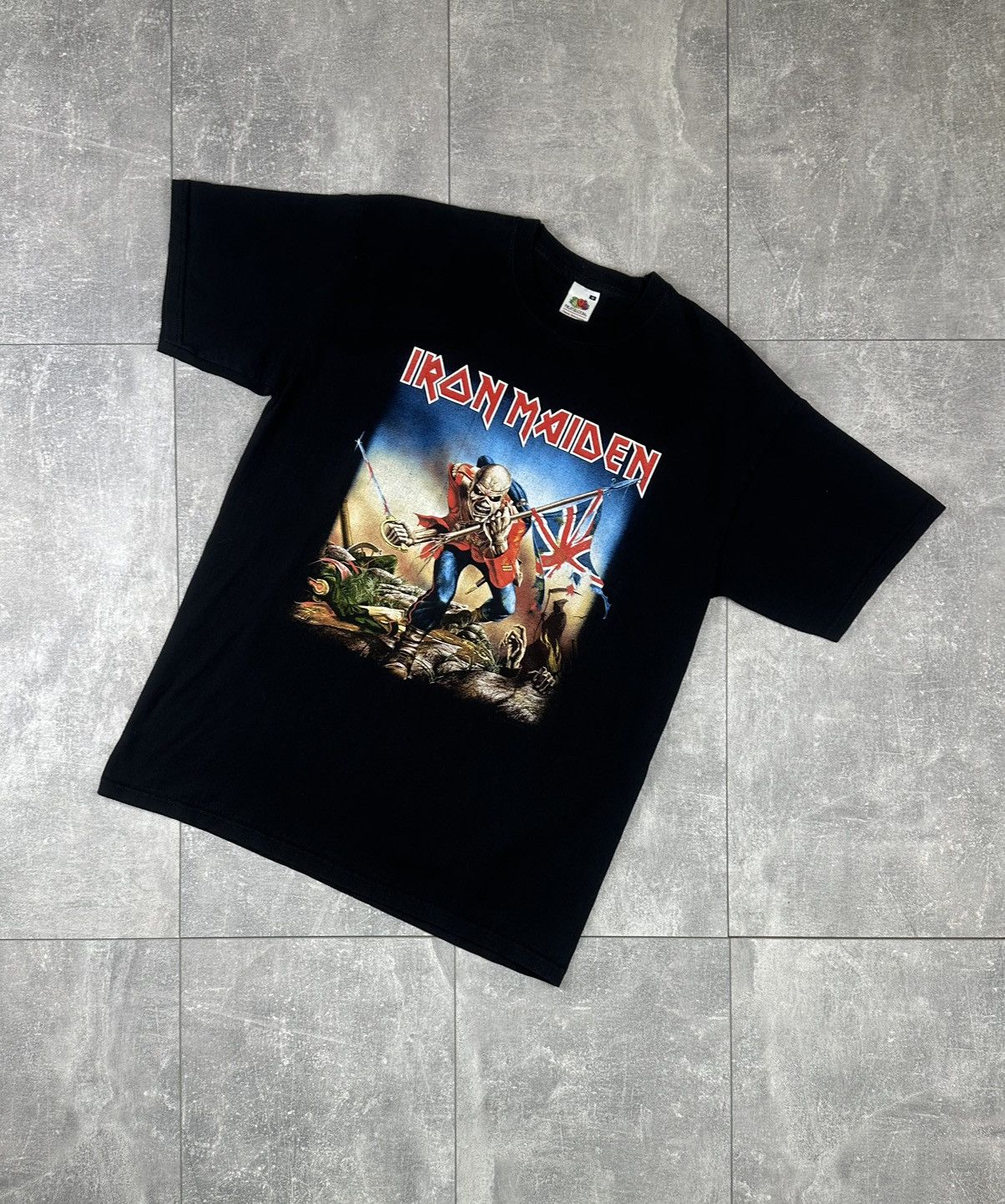 Iron Maiden Iron Maiden Overprint Logo Rock Band T-Shirt Size US M / EU 48-50 / 2 - 2 Thumbnail