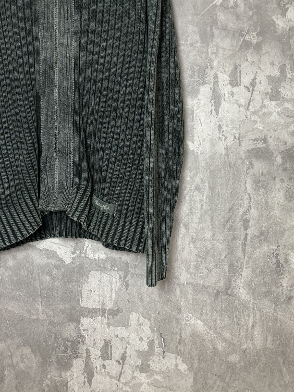 Japanese Brand × Vintage Vintage Y2K 00s Diesel Distressed Punk Sweater striped knit Size US XL / EU 56 / 4 - 4 Thumbnail