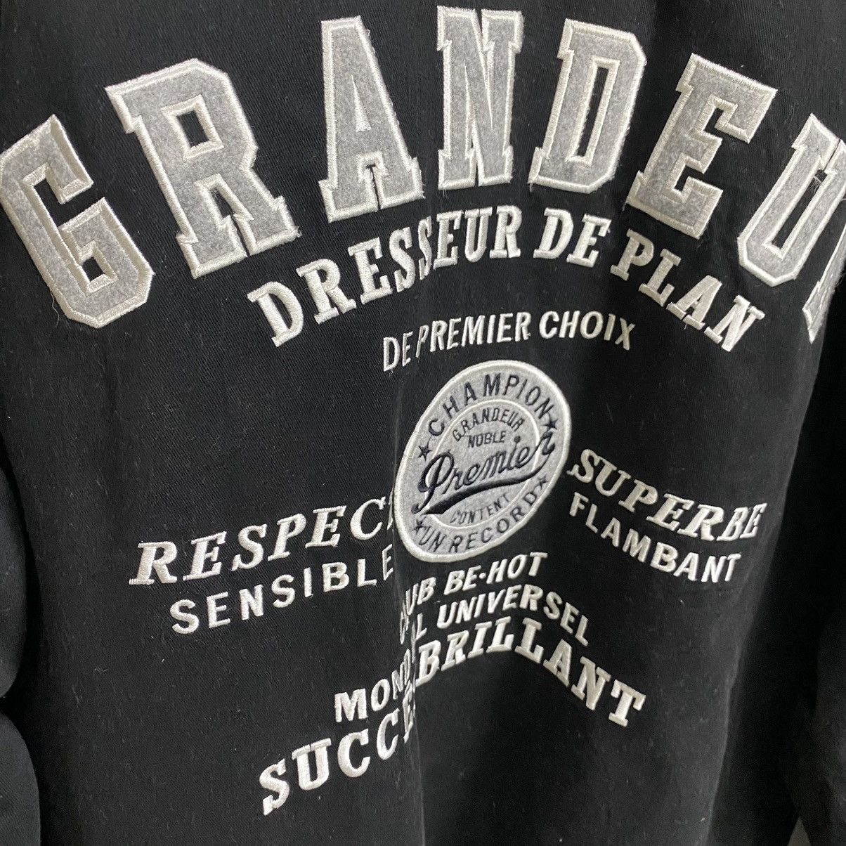 Japanese Brand Grandeur embroidery black jacket Size US L / EU 52-54 / 3 - 9 Thumbnail