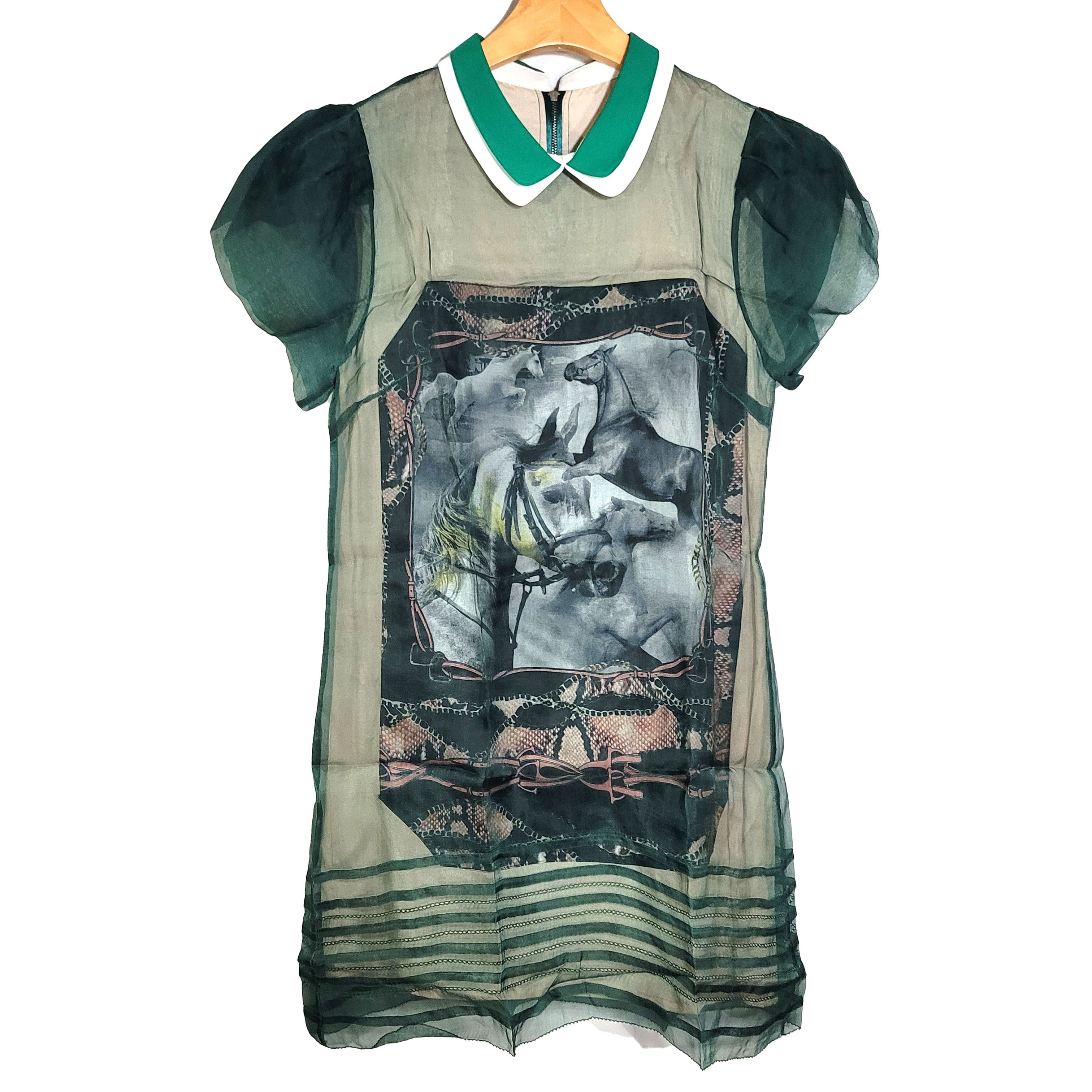 Other Women's 100& Silk Size S Short Sleeve Top Shirt SCB821 Size S / US 4 / IT 40 - 1 Thumbnail
