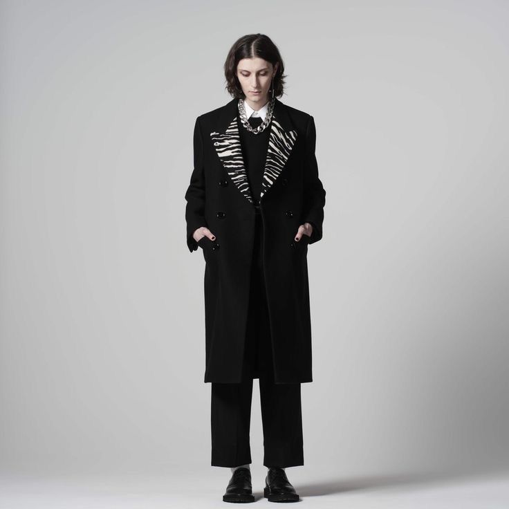 Celine CELINE BY HEDI SLIMANE 21AW/FW Double-Breasted Heavy Coat Size US S / EU 44-46 / 1 - 2 Thumbnail