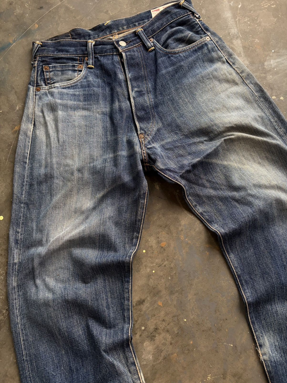 Evisu evisu NO2 2001 daicock flame art-paint selvedge Size US 32 / EU 48 - 4 Thumbnail