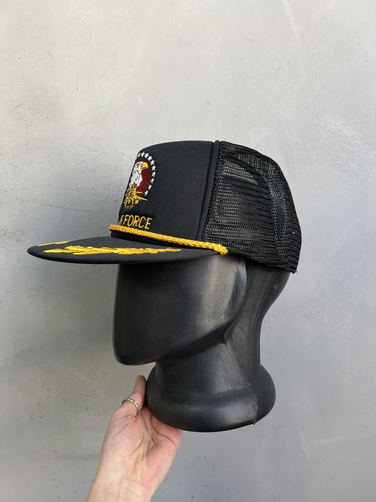 Japanese Brand Air Force UsA 90s classic cap hat y2k streetwear Size ONE SIZE - 2 Thumbnail