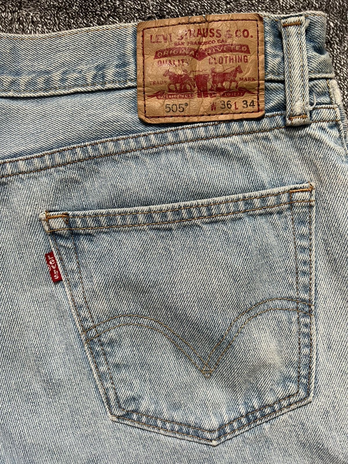 Levi's × Vintage Vintage Levi’s 505 Cutoff Shorts - W36 Size US 36 / EU 52 - 6 Thumbnail