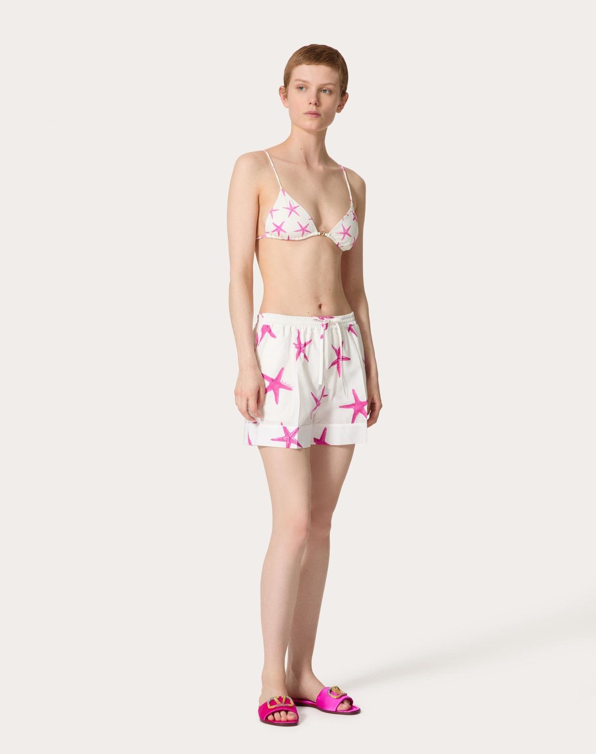 Valentino o1s1wg110525 Size: XS/ Lycra Starfish Bikini in White Size ONE SIZE - 3 Thumbnail
