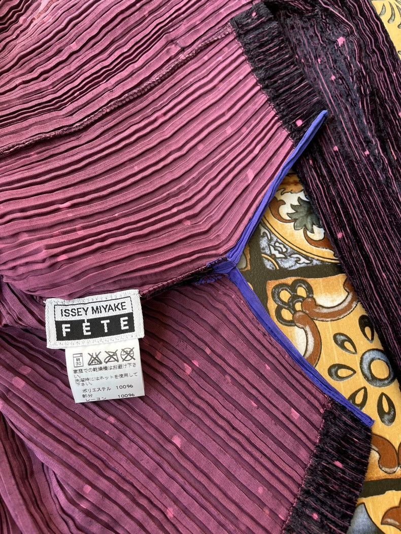 Issey Miyake Issey Miyake size:2 Deep purple velvet pleated cardigan Size XS / US 0-2 / IT 36-38 - 6 Thumbnail