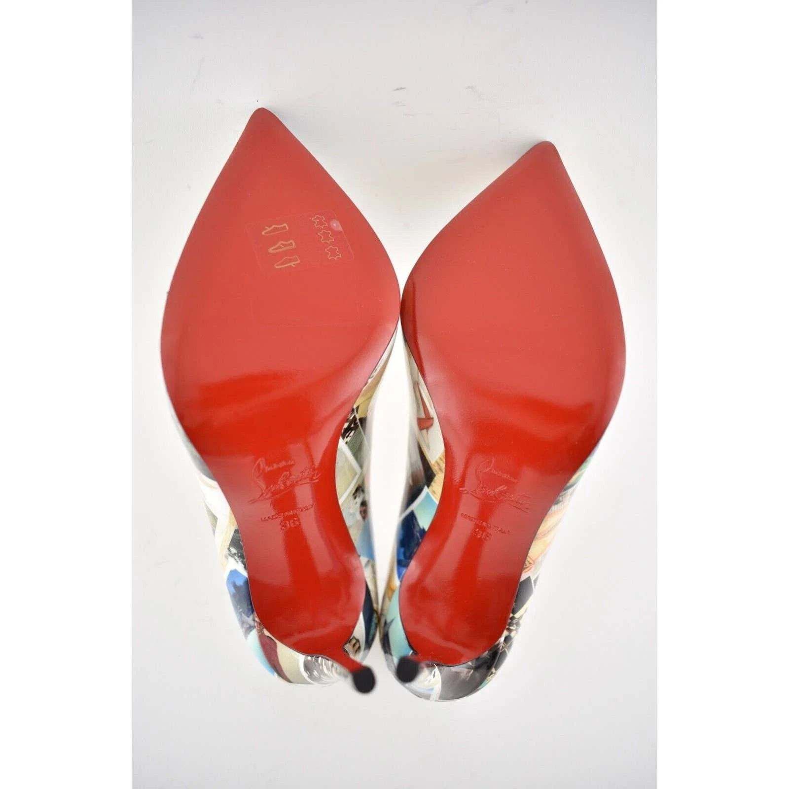 Christian Louboutin Christian Louboutin Pigalle Follies 100 Patent Collage Black Size US 6 / IT 36 - 12 Thumbnail
