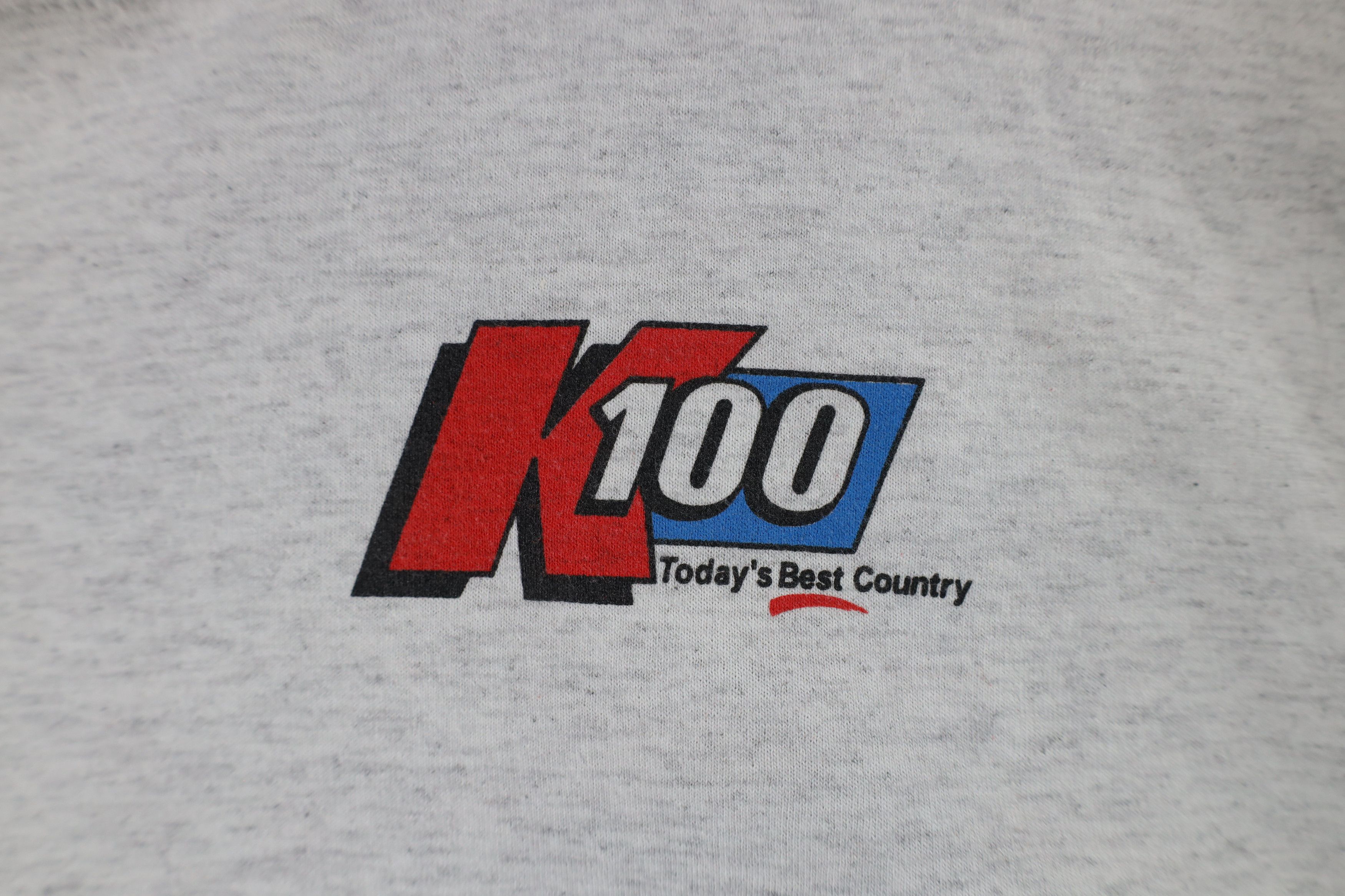 Vintage Vintage 90s K100 Today's Best Country Radio Station T-Shirt Size US XL / EU 56 / 4 - 4 Thumbnail