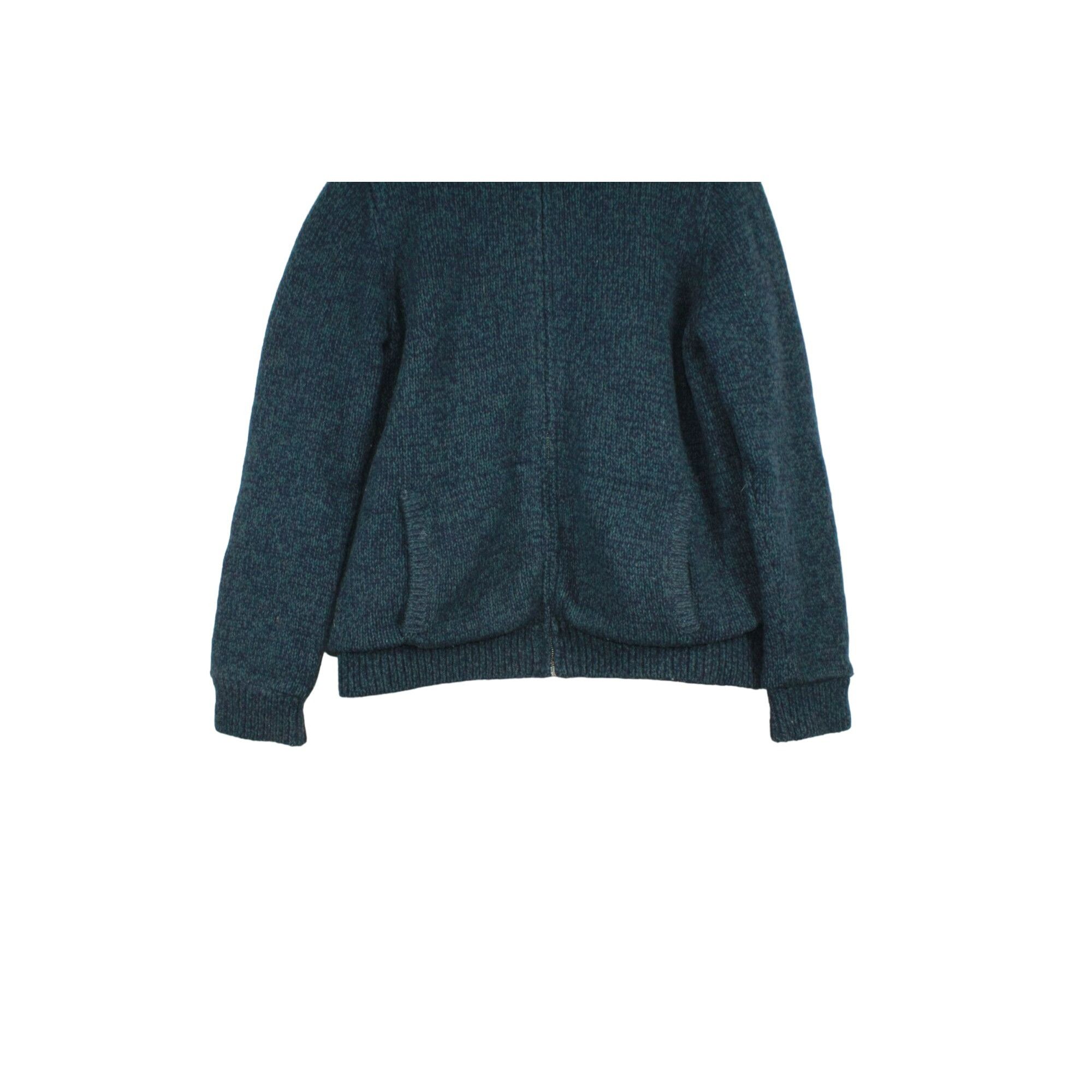L.L. Bean LL Bean Men's Ragg Wool Knit Full-Zip Flannel-Lined Sweater Size US M / EU 48-50 / 2 - 2 Thumbnail