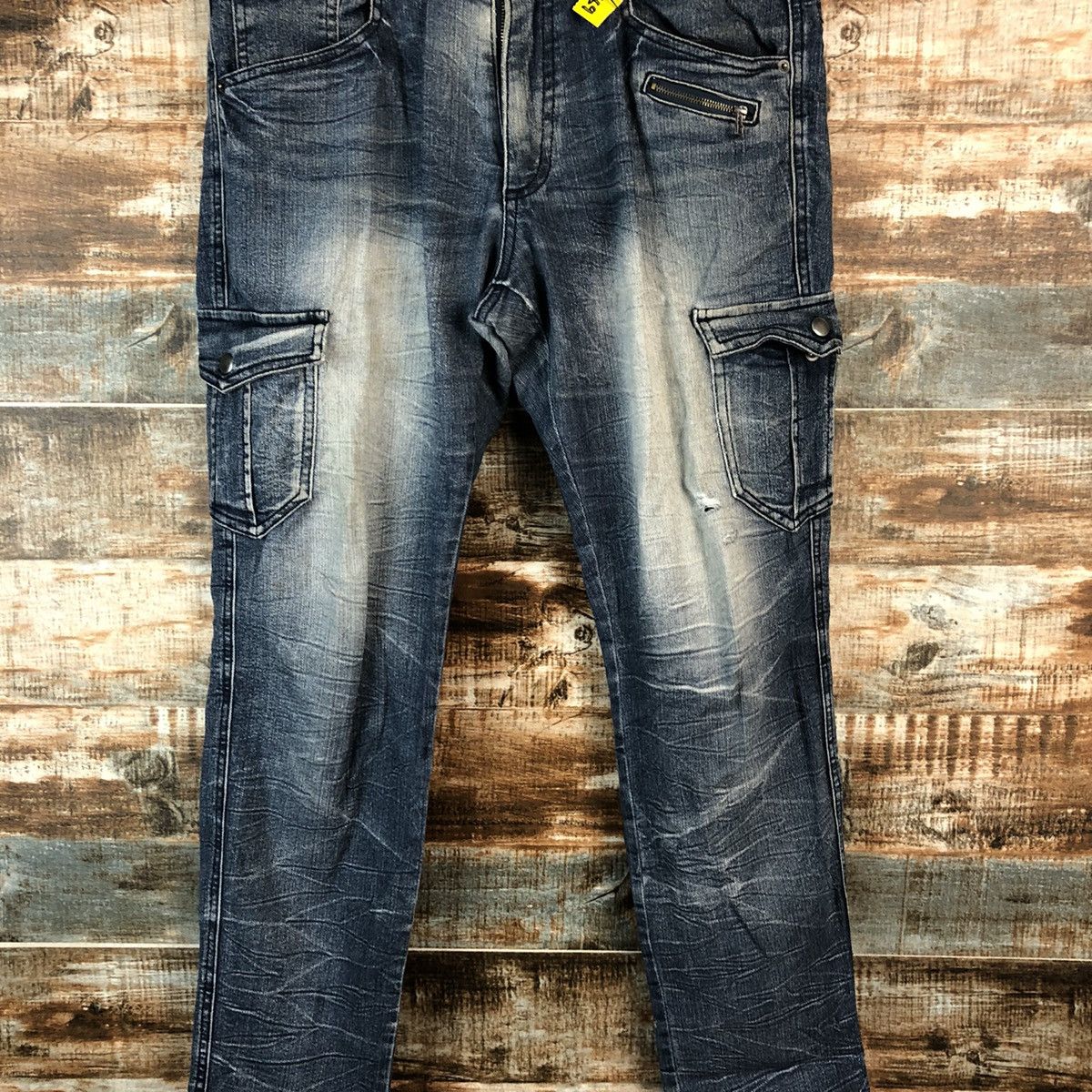 semanticdesign Semantic Design Blue Multipocket denim Pants #A2169 Size US 32 / EU 48 - 5 Thumbnail