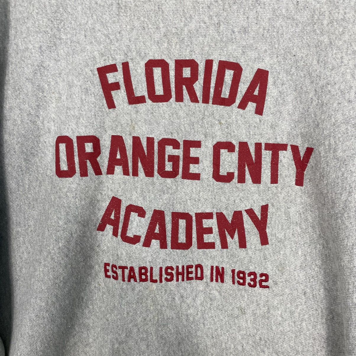 Japanese Brand Florida Orange CNTY Academy Sweatshirt Size US L / EU 52-54 / 3 - 10 Thumbnail