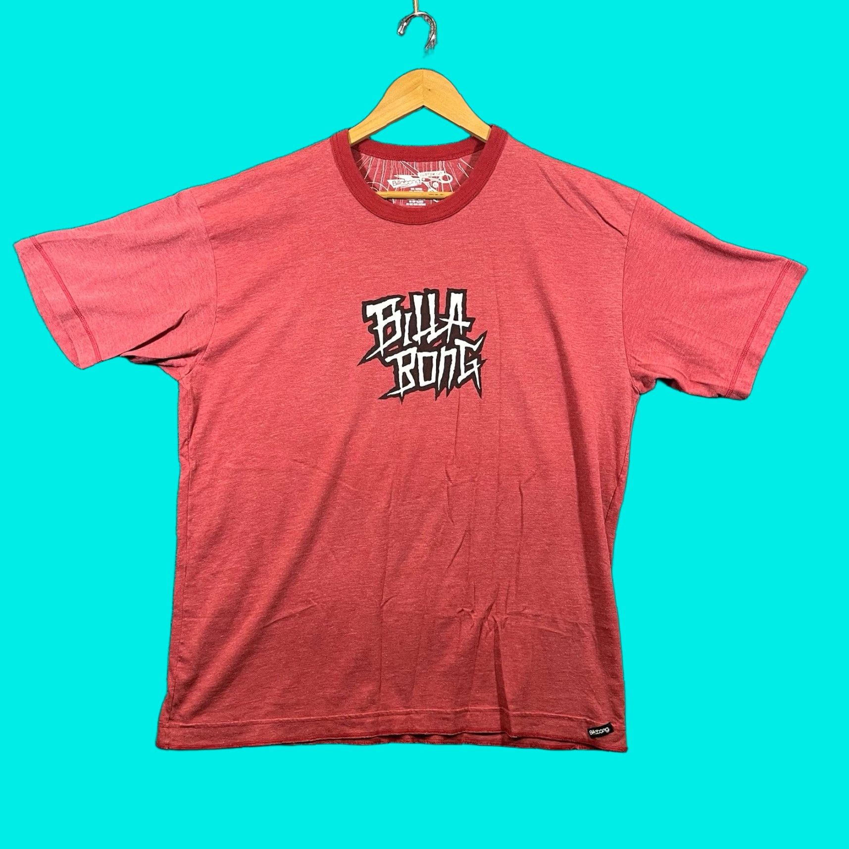 Billabong VINTAGE Billabong Red T-Shirt 90s Surf Tee Skater Y2K Mens XL Center Graphic Shirt Mens XL Red 90s Billabong Size US XL / EU 56 / 4 - 1 Thumbnail