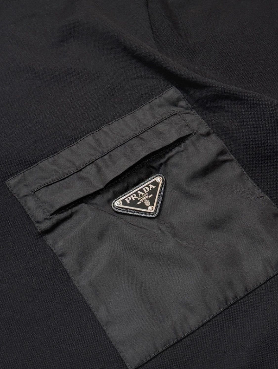 Prada Prada re-nylon pocket metal logo polo shirt Size US XL / EU 56 / 4 - 3 Thumbnail