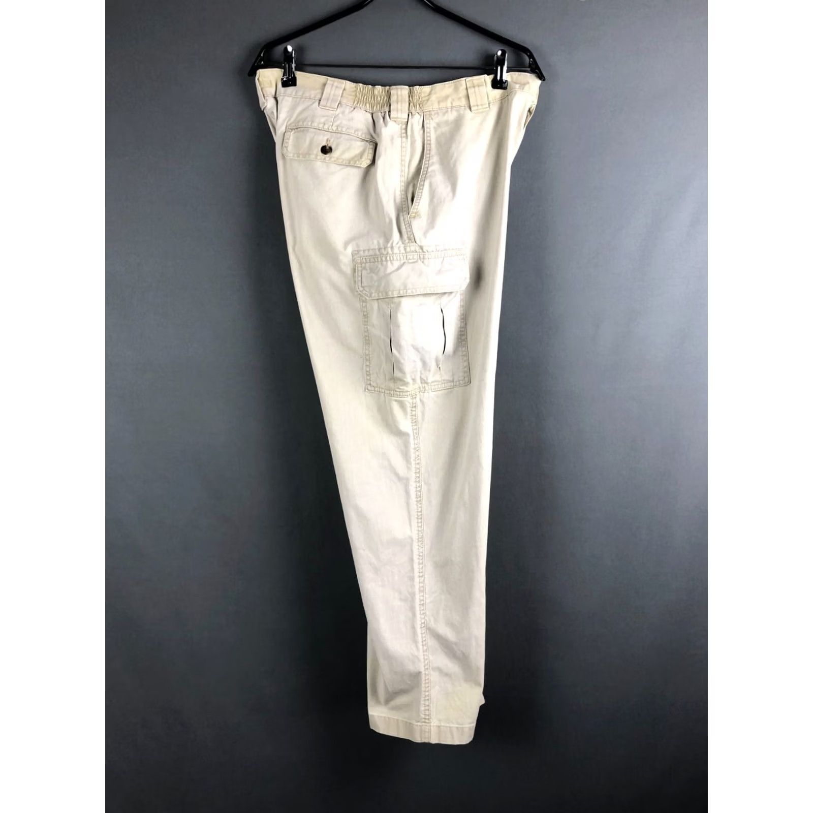 Vintage L.L. Bean Pants Men Size 36 Cotton Khaki Cargo Size US 36 / EU 52 - 3 Thumbnail