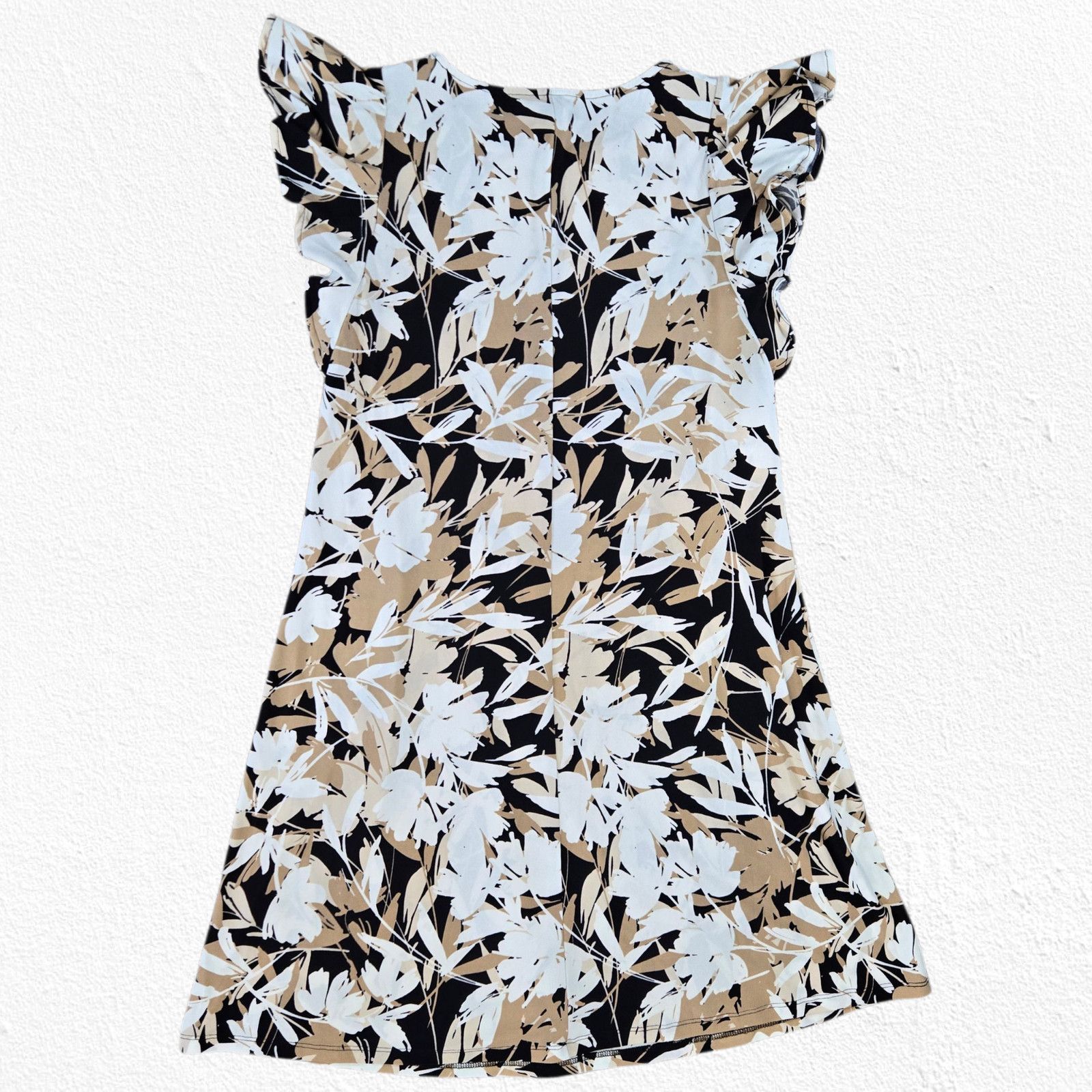Anne Klein Anne Klein Floral Ruffle Sleeve Workwear Shift Dress Size 2 Size XS / US 0-2 / IT 36-38 - 11 Thumbnail