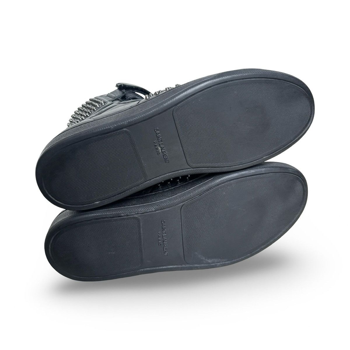 Saint Laurent Paris SAINT LAURENT PARIS SL/14H BLACK STUDDED HIGHTOPS Size US 10.5 / EU 43-44 - 10 Thumbnail