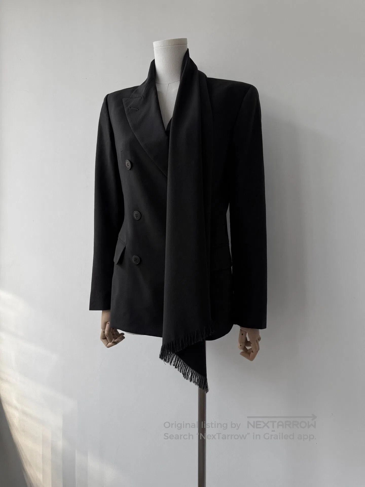 Jean Paul Gaultier Jean Paul Gaultier Black Wool Blazer. Size S / US 4 / IT 40 - 4 Thumbnail