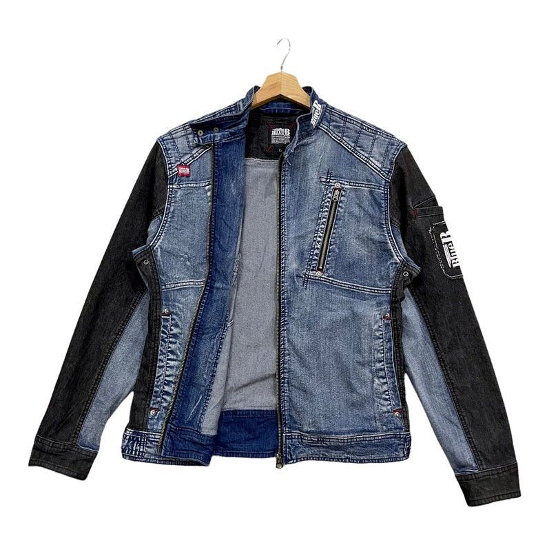 Japan Blue × Vintage Japanese Brand Blue B Zipper Denim Jacket Size US M / EU 48-50 / 2 - 2 Thumbnail