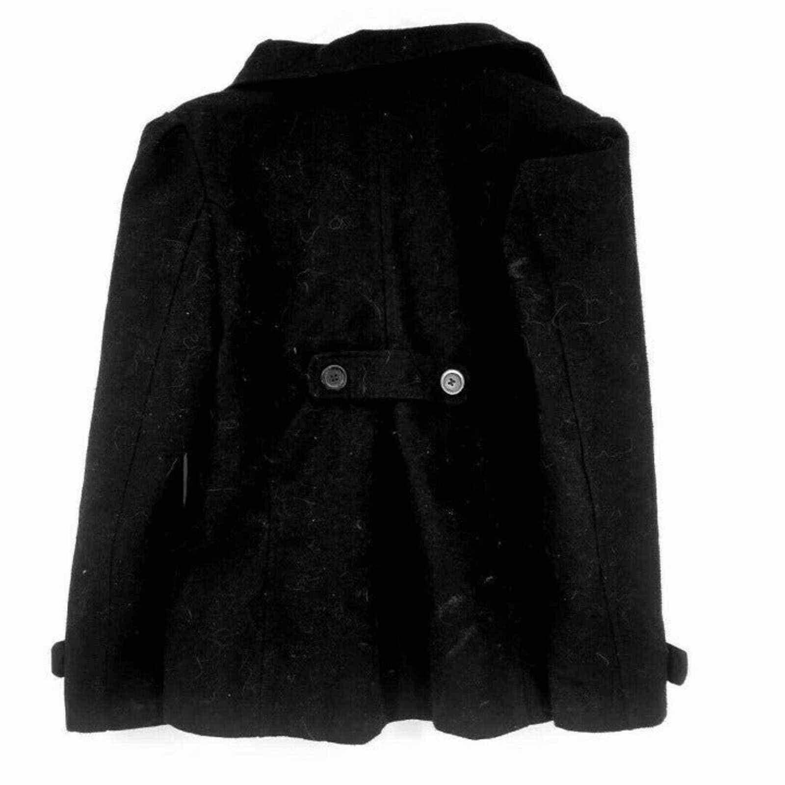Other Lipstick Black Pea Coat Fall Winter Jacket Coat Warm Size Sm Size S / US 4 / IT 40 - 4 Thumbnail