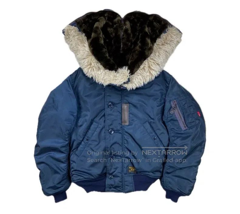 Wtaps Wtaps Big Logo Fur Hood Fligjt Jacket Size US M / EU 48-50 / 2 - 1 Thumbnail