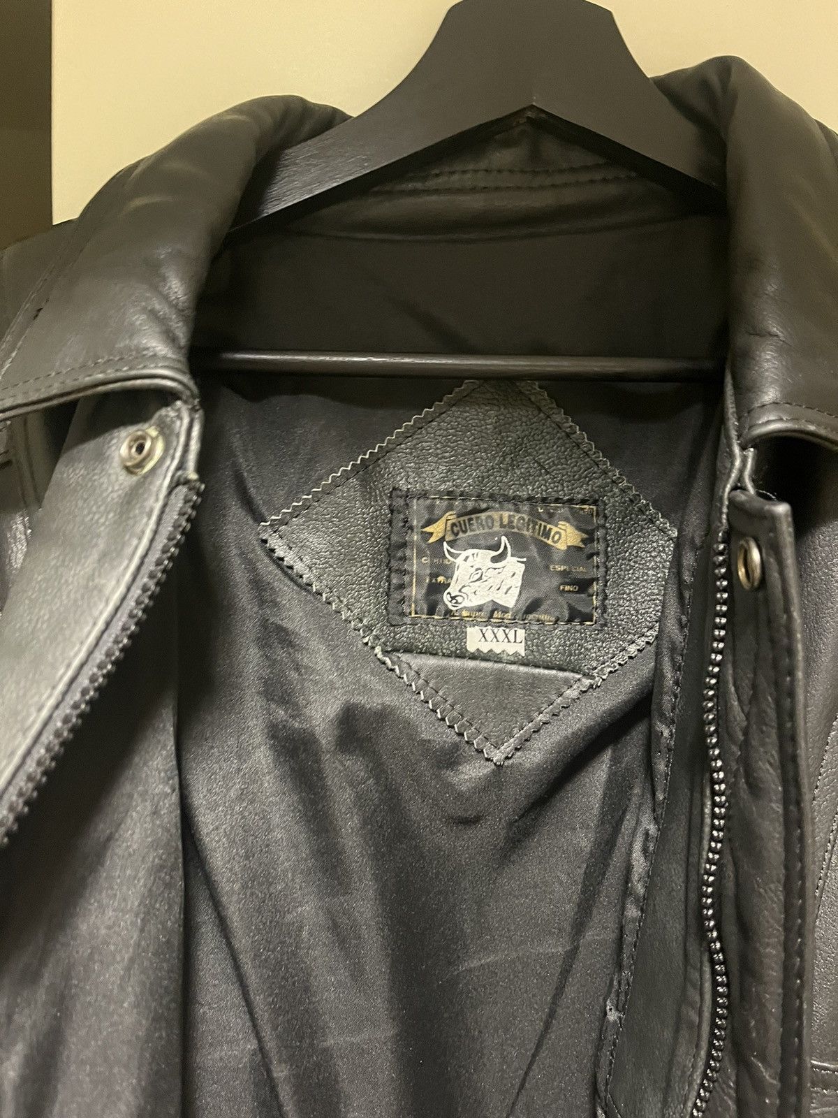 Other Black Motorcycle Leather Jacket Size US XL / EU 56 / 4 - 4 Thumbnail