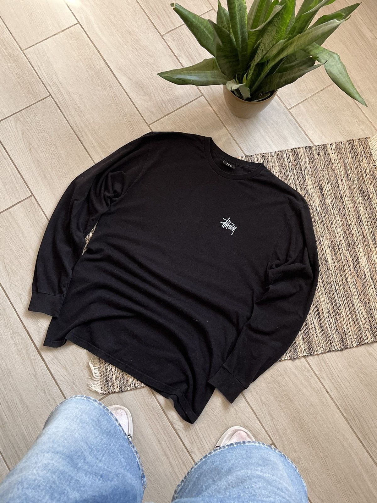 Stussy × Vintage Vintage Stussy longsleeve T-shirt logo streetwear sk8 Size US L / EU 52-54 / 3 - 2 Thumbnail