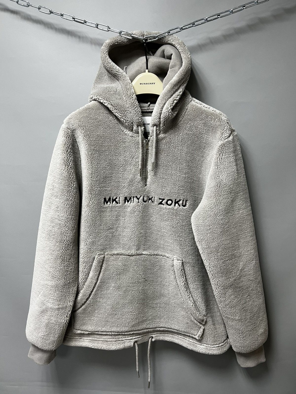 Japanese Brand × Mki Miyuki Zoku MKI Miyuki Zoki Sherpa Hoodie Fleece Jacket 1/4 zip y2k Size US S / EU 44-46 / 1 - 1 Thumbnail
