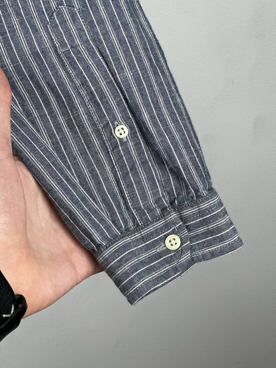 Oliver Spencer Oliver Spencer Luxury Cotton Casual Shirt Grey Size US L / EU 52-54 / 3 - 9 Thumbnail