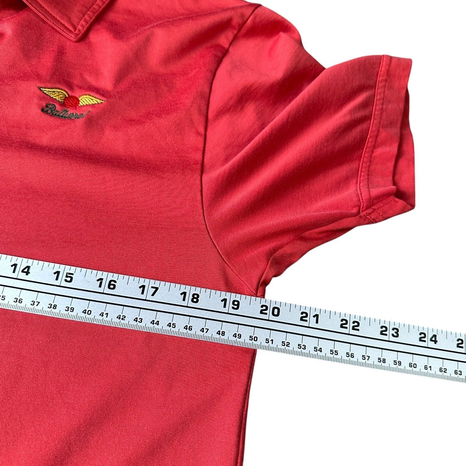 TravisMathew Travis Mathew Polo Shirt Men’s Medium Pinkish Red Cotton Size US M / EU 48-50 / 2 - 7 Thumbnail