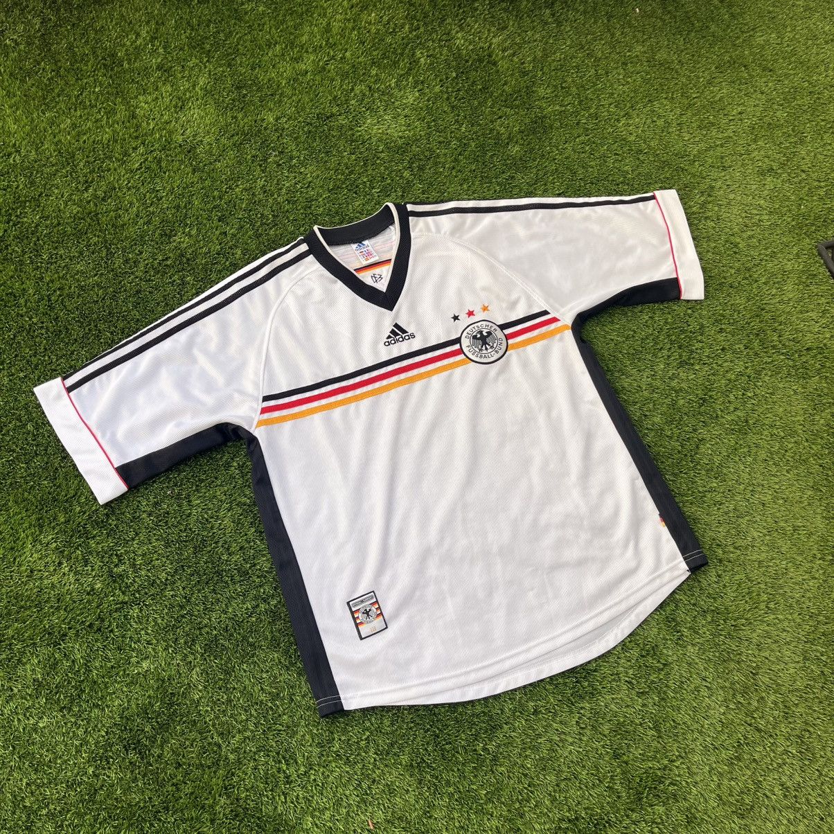 Adidas Germany 1998 World Cup Home Football Jersey Vintage Adidas Size US XL / EU 56 / 4 - 4 Thumbnail