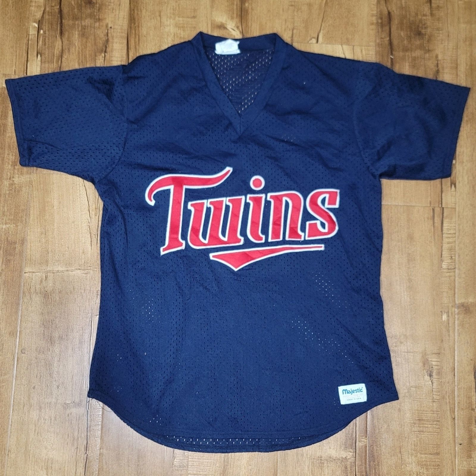 Majestic Vtg Majestic Minnesota Twins Pullover Jersey Size US XL / EU 56 / 4 - 1 Thumbnail