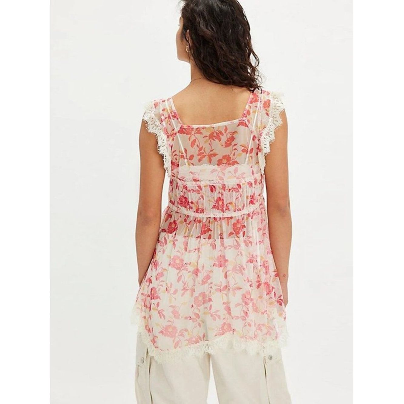 Free People NWT New Free People Ivie Tunic In Ivory Combo Size XL Size XL / US 12-14 / IT 48-50 - 3 Thumbnail