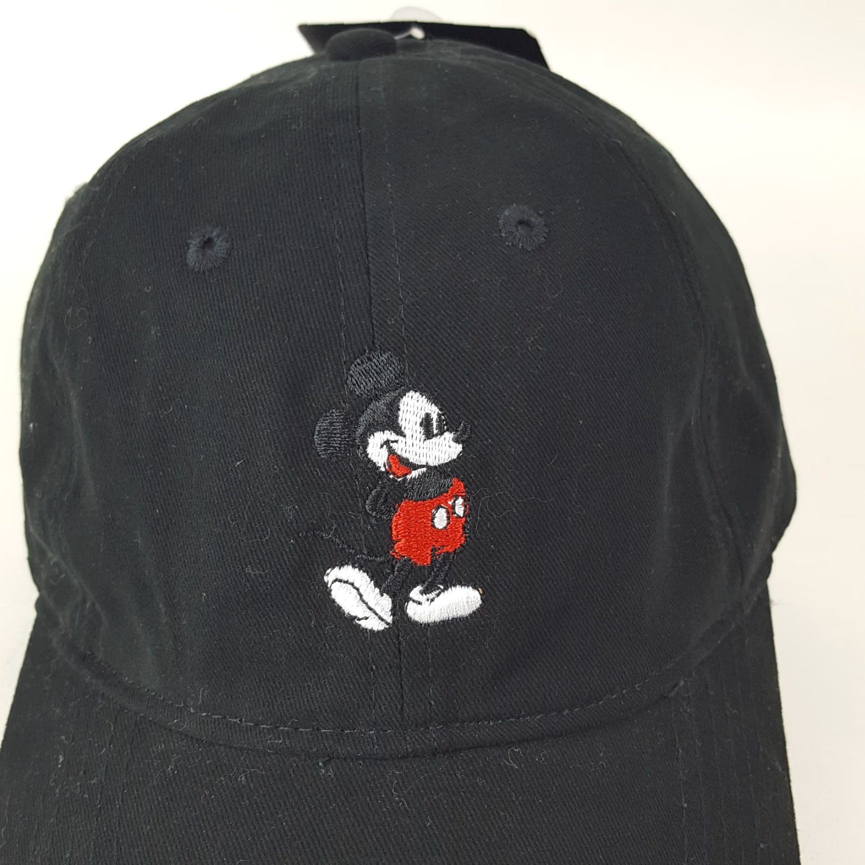 Disney VINTAGE Disney Mickey Mouse Embroidered Snapback Baseball Cap Hat Adult One Size Black Cotton Adjustable 90s 00s Retro USA Baseball Cap Mens Size ONE SIZE - 2 Thumbnail