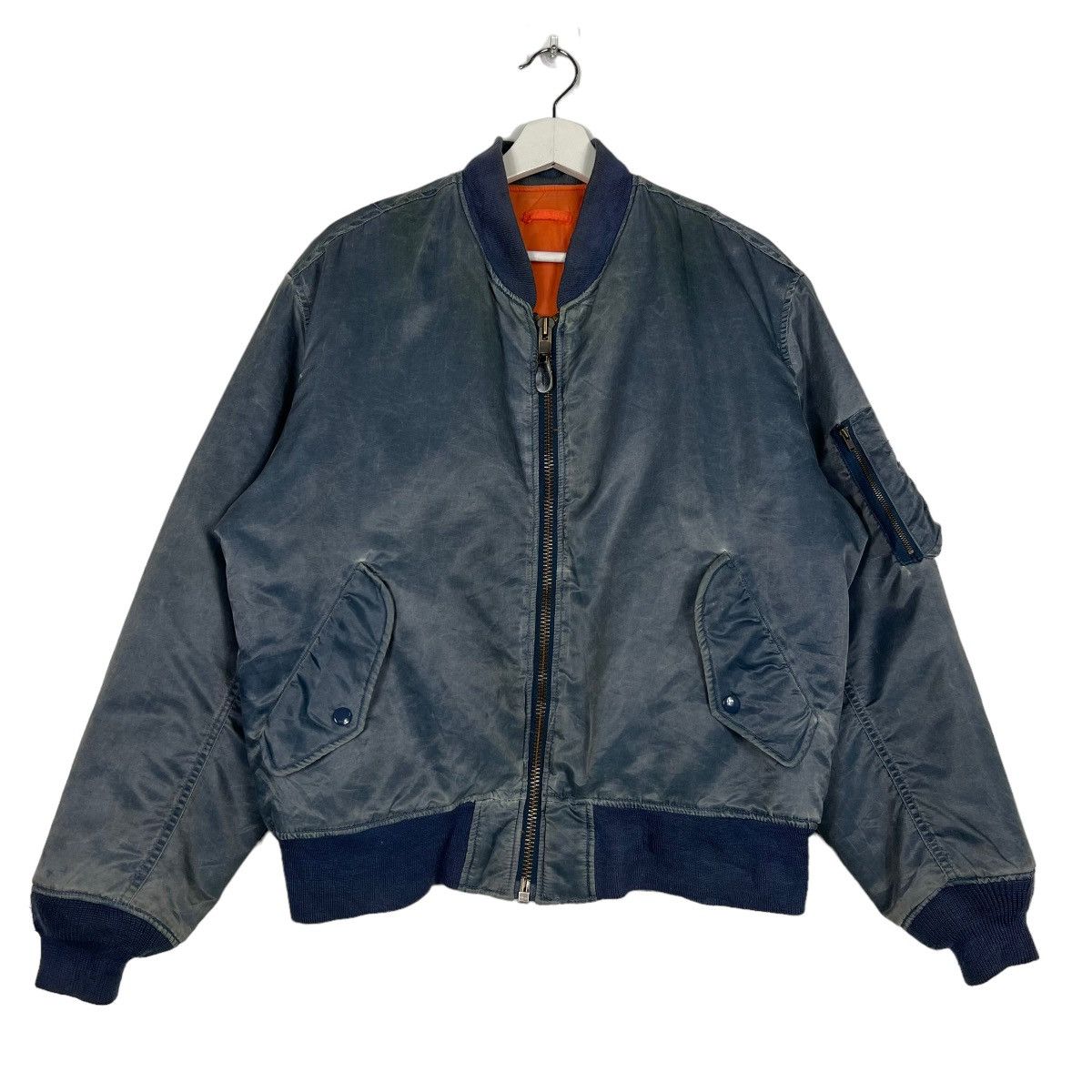 Japanese Brand 🔥 VINTAGE RIOT RIOT MA-1 BOMBER JACKET Size US L / EU 52-54 / 3 - 1 Thumbnail