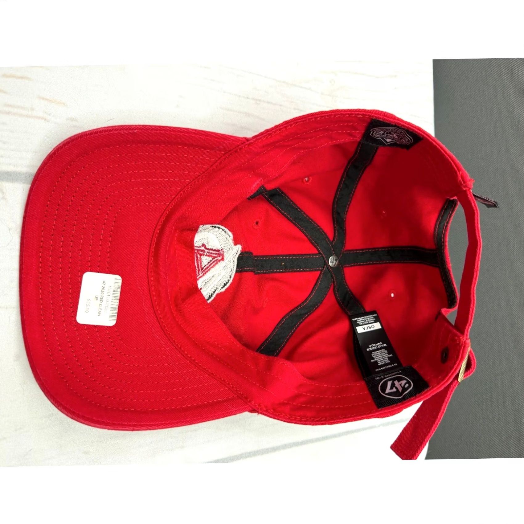 J Brand 48 Brand Albuquerque Isotopes Hat Mens Red MiLB Baseball Clean Up Cap OSFA Size ONE SIZE - 6 Thumbnail